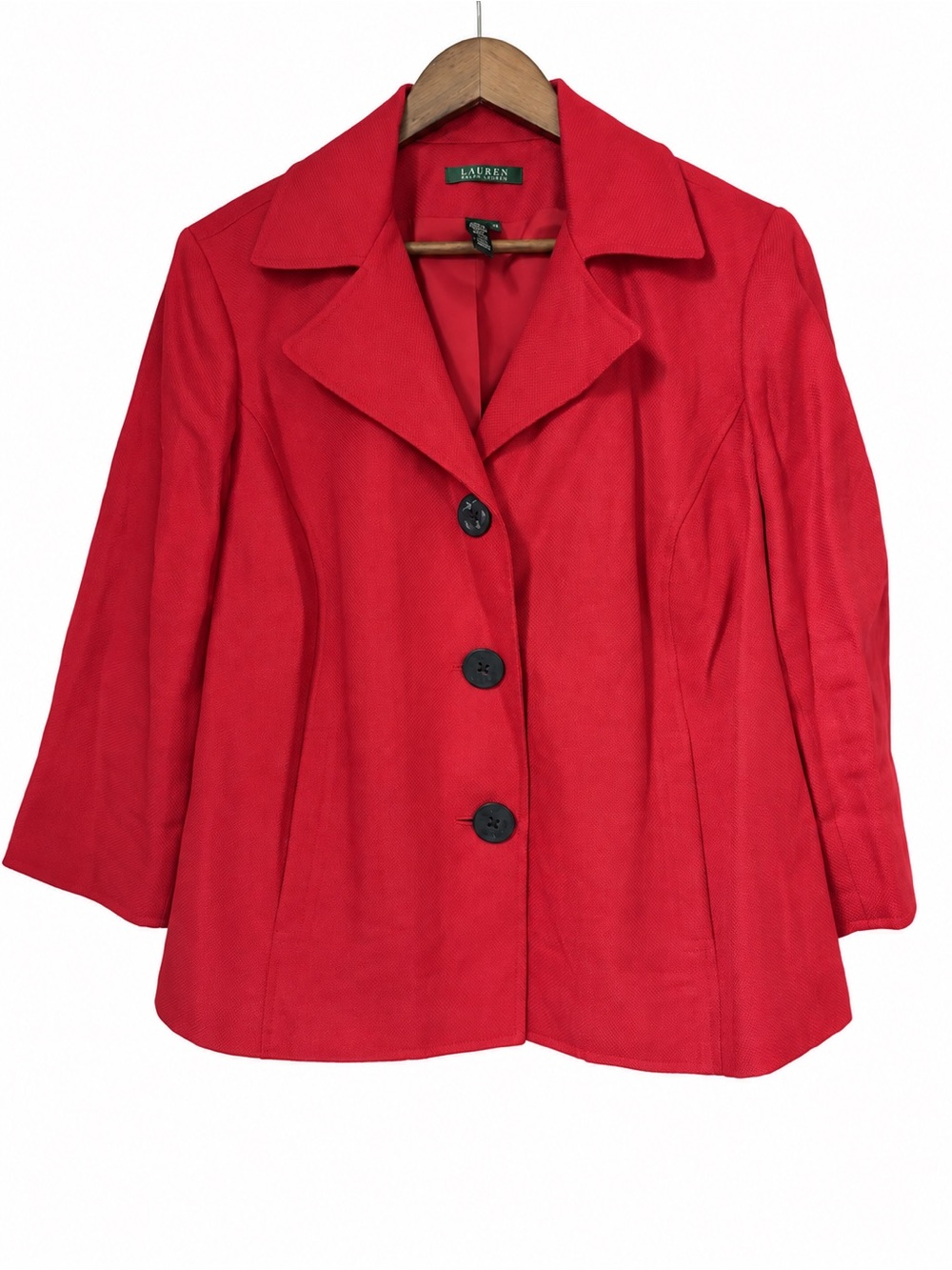 Lauren Ralph Lauren Red Linen Blazer Jacket – Women’s 16W